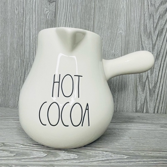 Rare htf Rae Dunn HOT COCOA Pot pitcher cooking kitchen accessories decoration - Picture 2 of 8